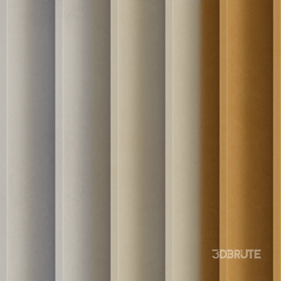 Fluted Wall 01 (Seamless) Image 3