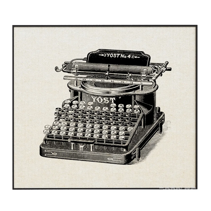 Vintage Old Typewriter Image 3