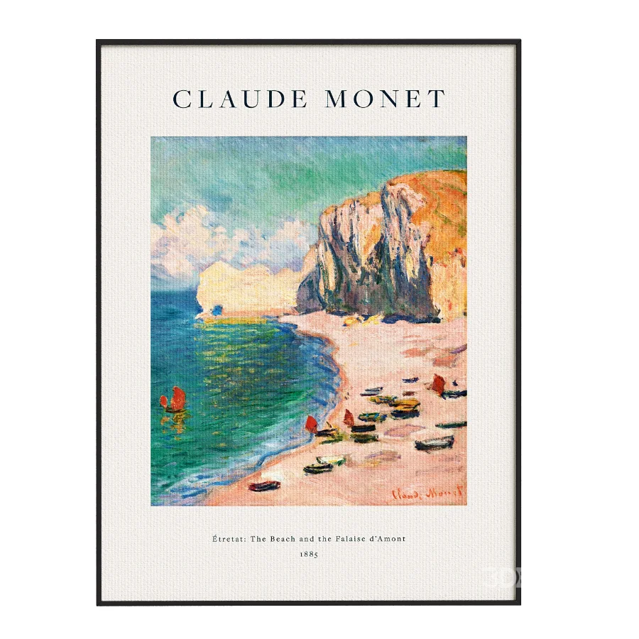 Monet Etretat The Beach Image 3