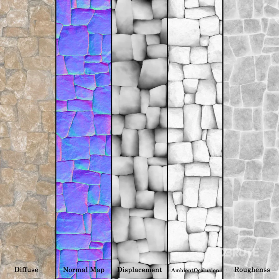 Stone Wall 33 (Seamless) Image 7