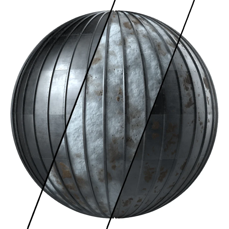 D248 Metal Roofing – Pbr 4k Seamless Image 1