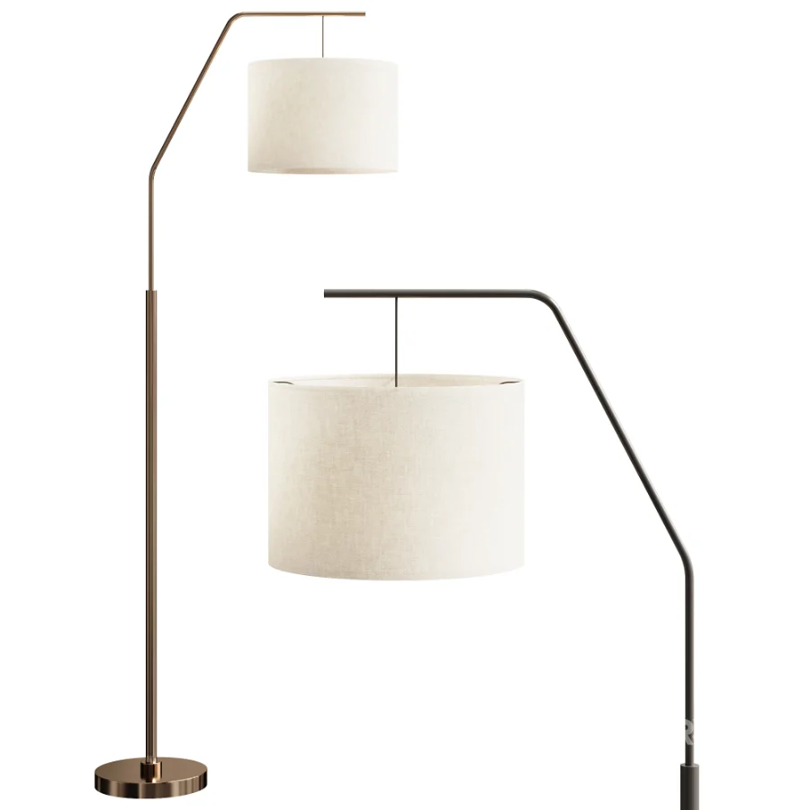 Aneirin Iron Suspended Floor Lamp Image 1