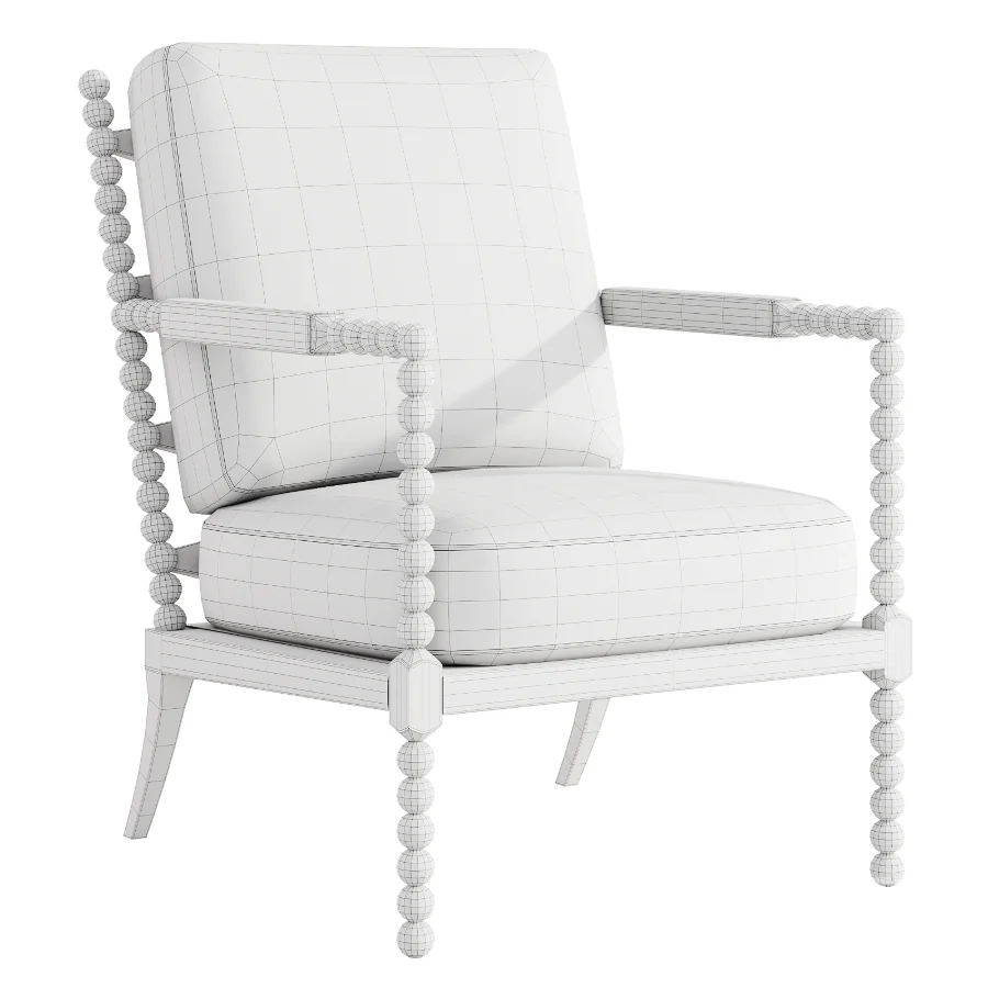 Jenny Lind Wood Accent Chair Image 1