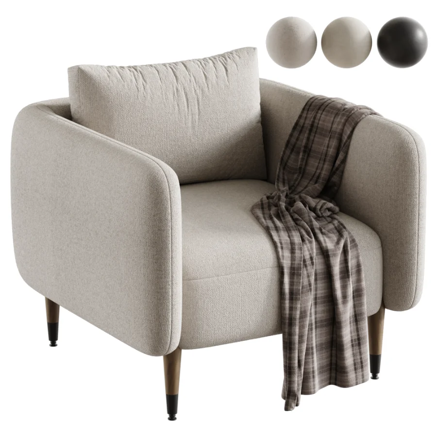 Noir Creme Armchair Image 1