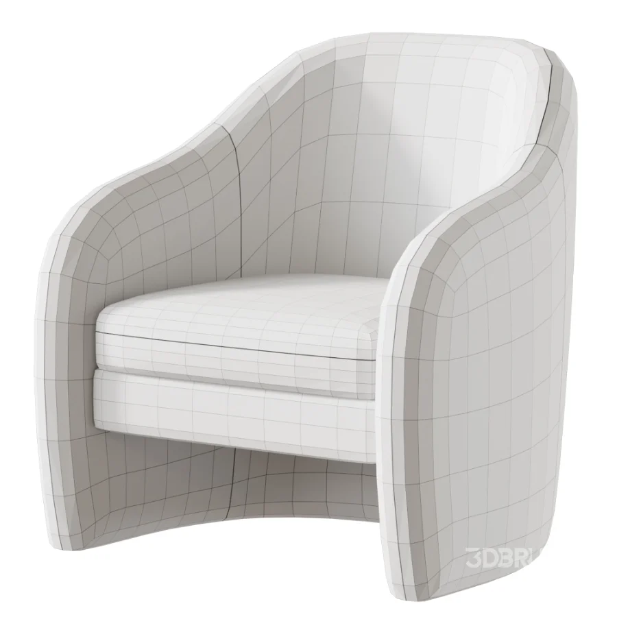 Sellner Upholstered Barrel Armchair Image 6