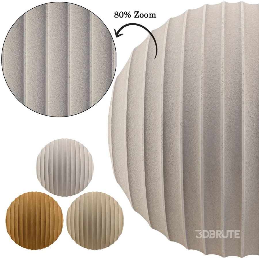 Fluted Stucco (Seamless) Image 1