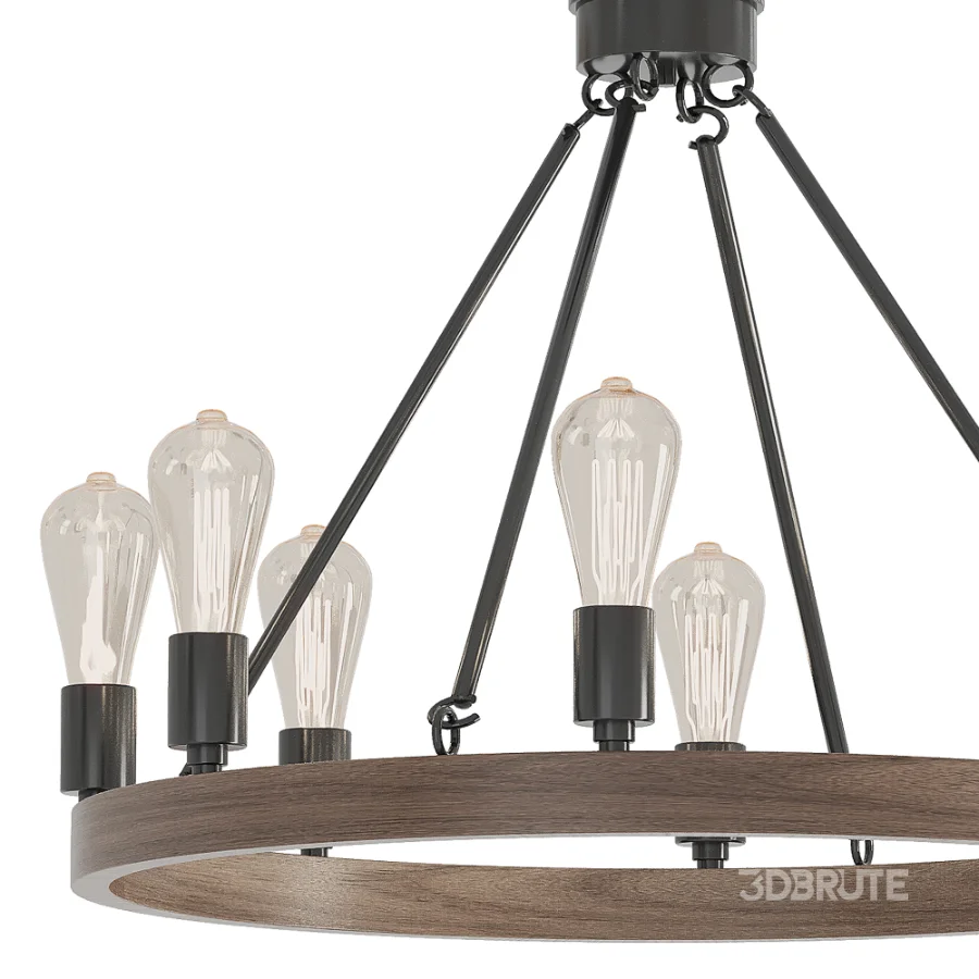 Wagon Wheel Chandelier Image 4