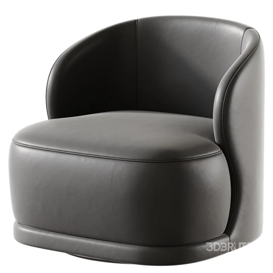 Stith Velvet Upholstered Swivel Barrel Chair Image 4
