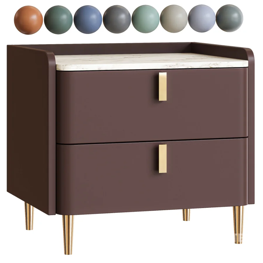 Modern style bedside table Image 1