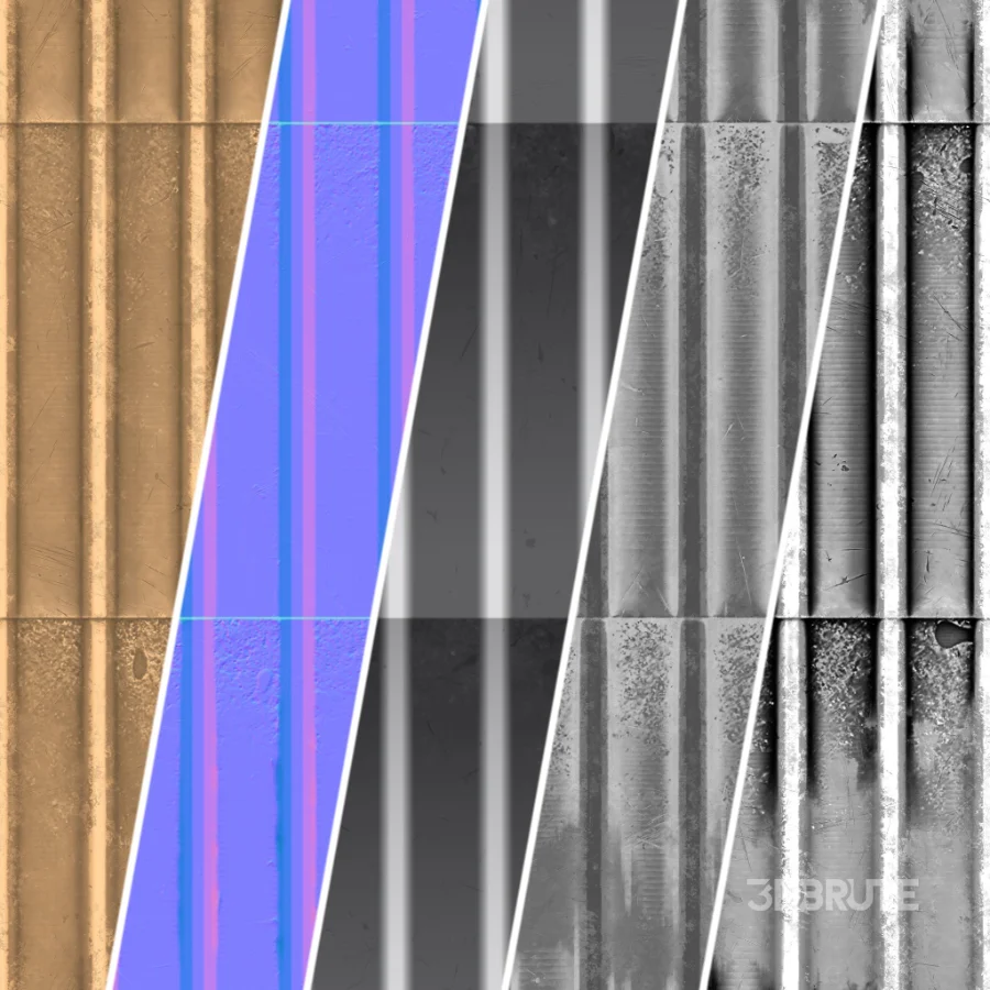 D251 Metal Roofing – Pbr 4k Seamless Image 3