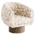 Cozy Wave Swivel Armchair - Thumbnail 2