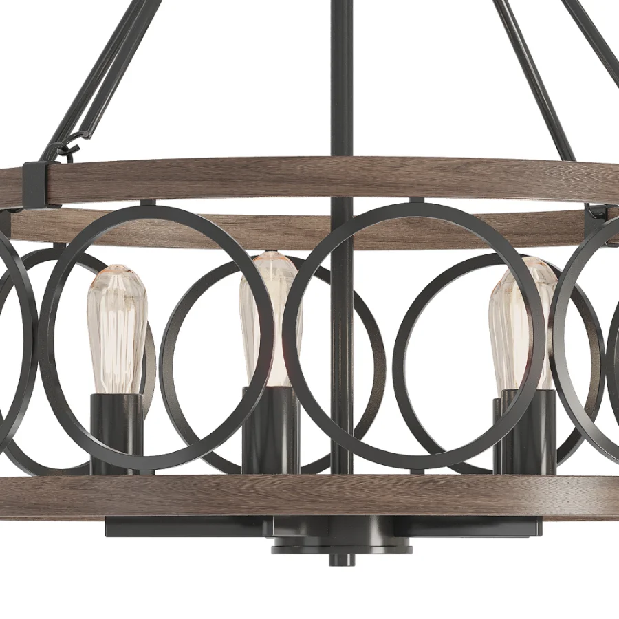 Dimmable Drum Chandelier Image 3
