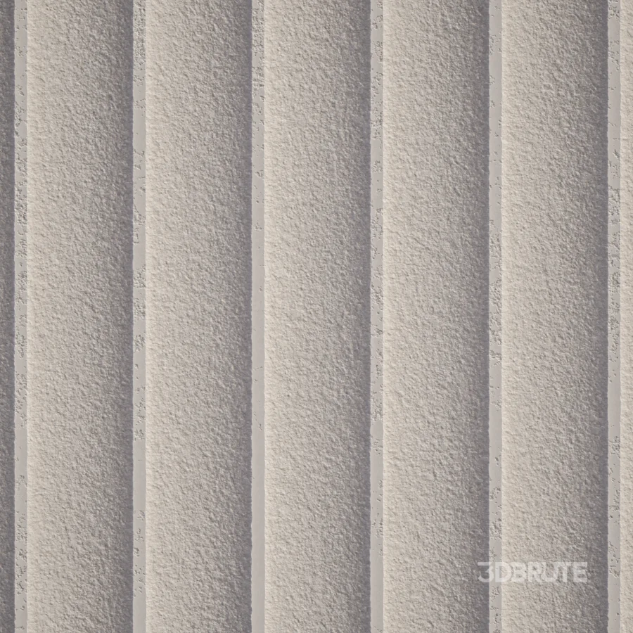 Fluted Stucco (Seamless) Image 4