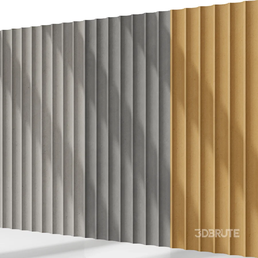 Fluted Wall 02 (Seamless) Image 6