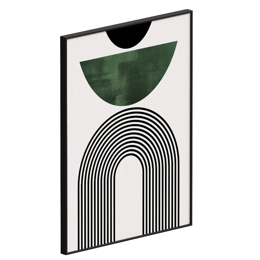 Mid Century Green No2 Print Image 2