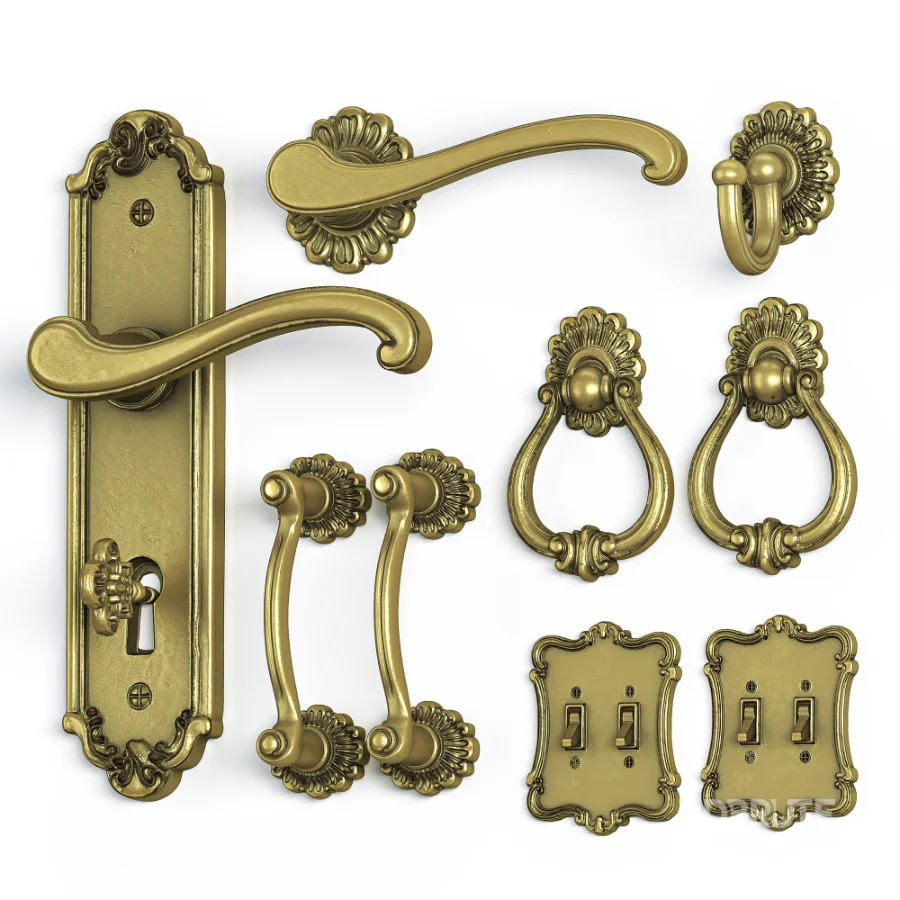Soleil Baroque Door Hardware Collection – 03 Image 6