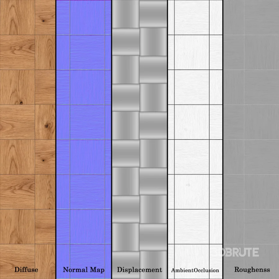 Wood Wall Tile 02 (Seamless) Image 6
