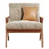 Cavett Wood Frame Armchair by Crate Barrel - Thumbnail 4