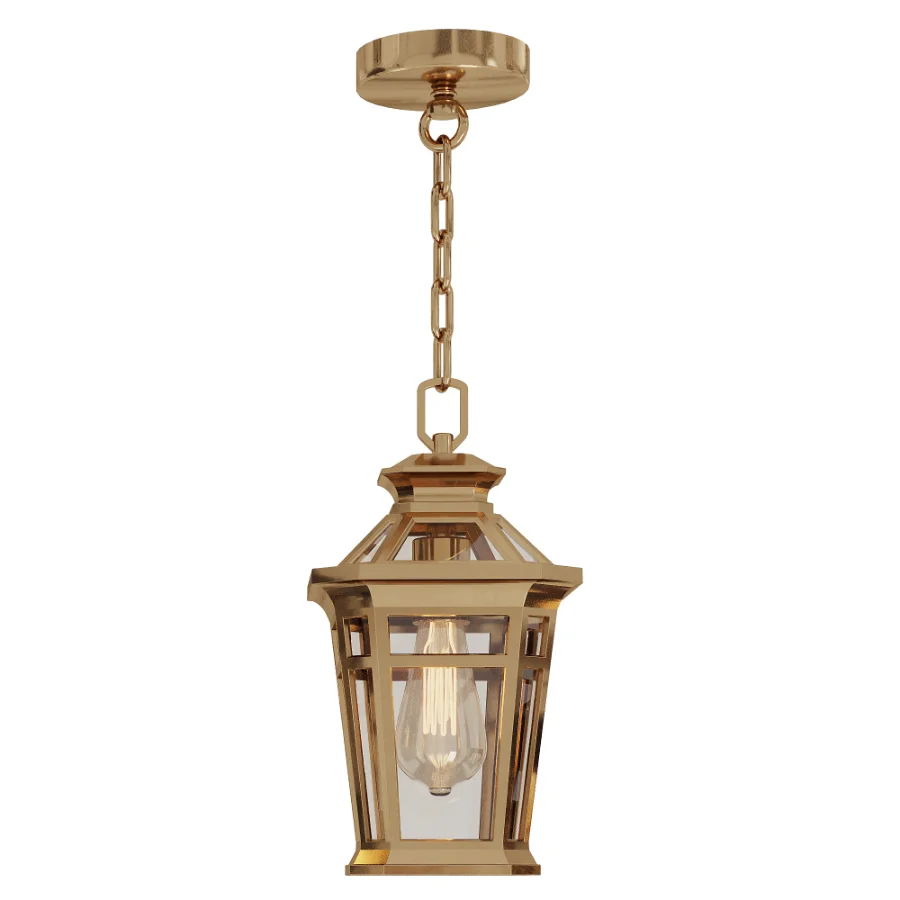 Black Outdoor Pendant Light Image 5