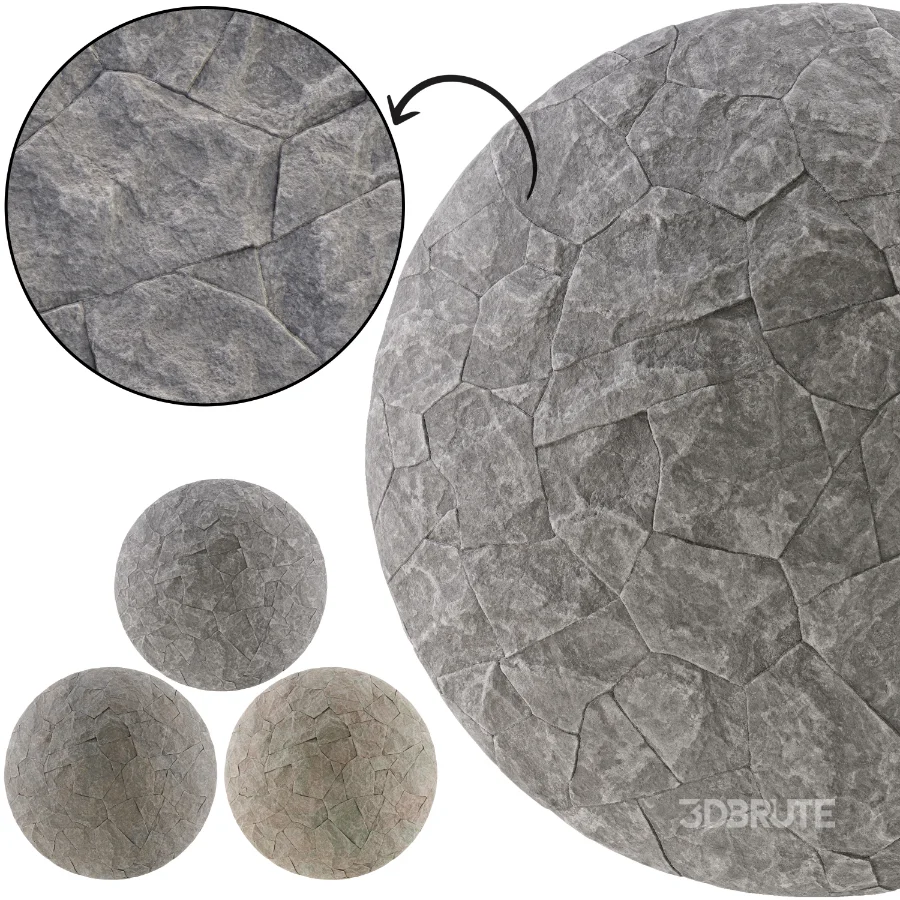 Stone Wall 51 (Seamless) Image 1