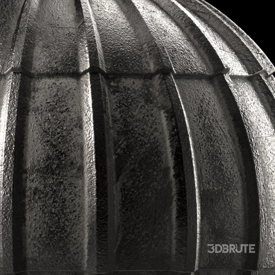 D254 Metal Roofing – Pbr 4k Seamless Image 3