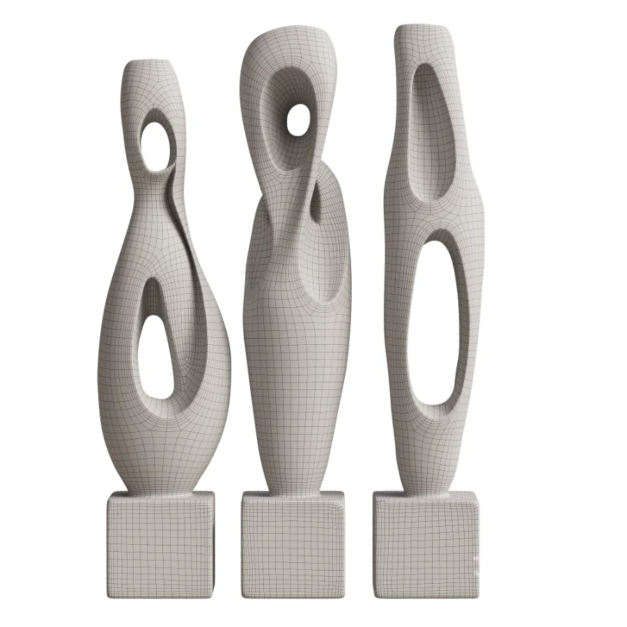 Floor Decor Set Minimalist Plaster Abstract Image 3