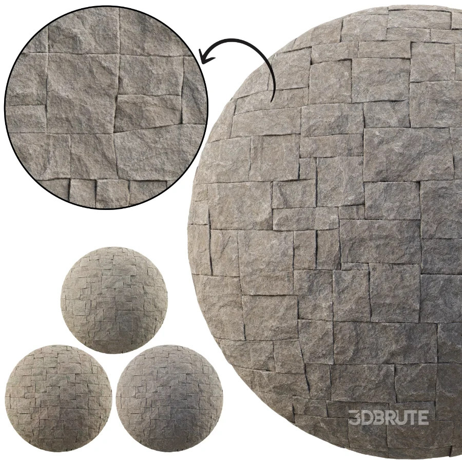 Stone Wall 47 (Seamless) Image 1