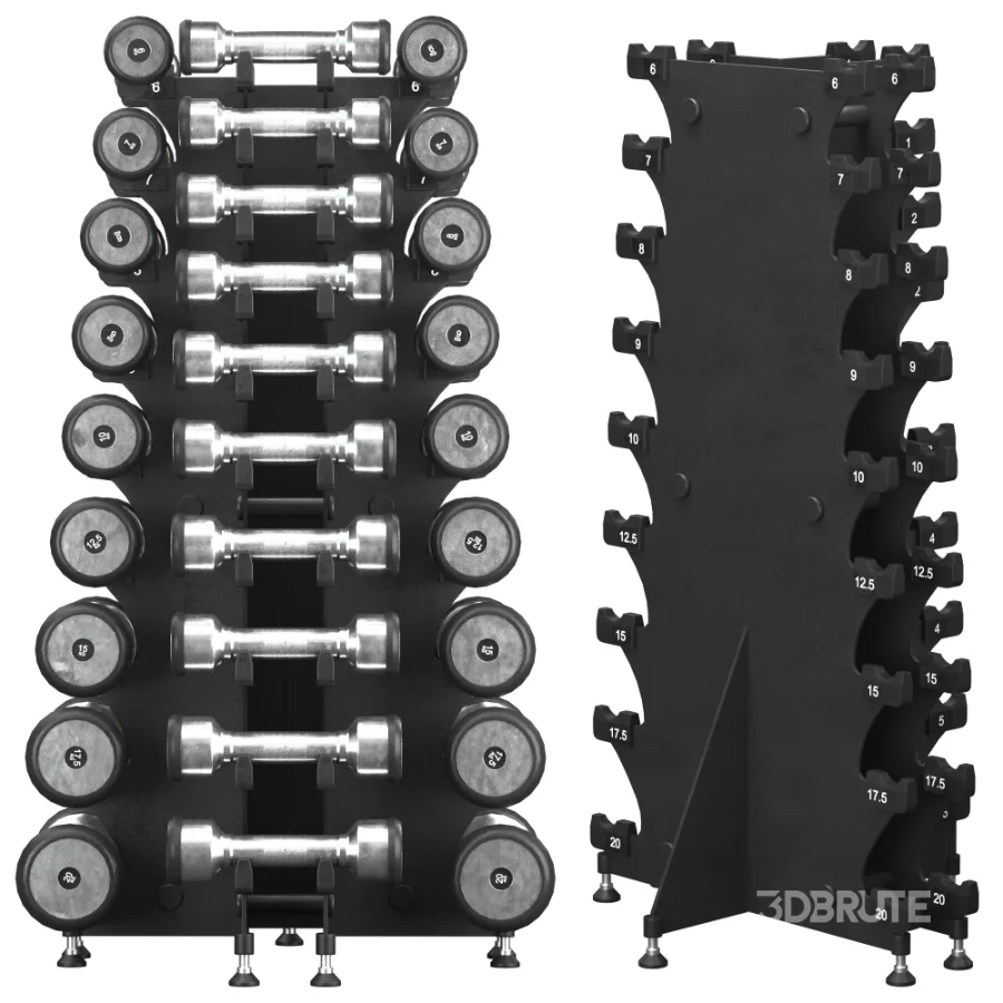 ABC Stainless Dumbbell Set Image 2