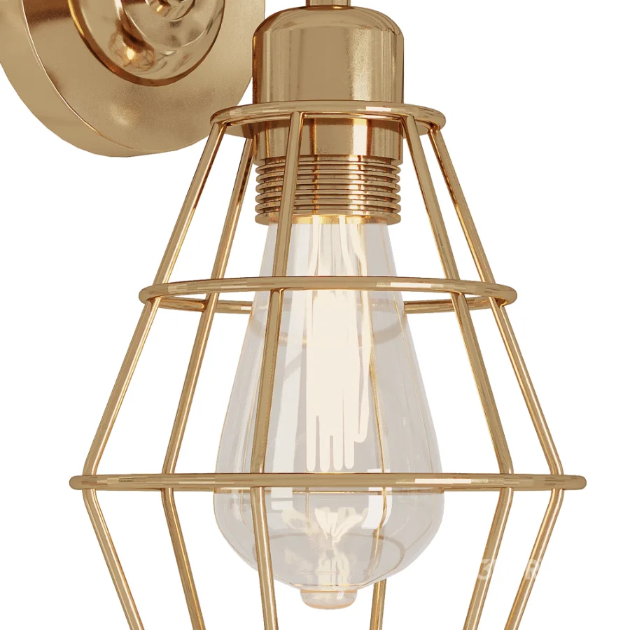 Wire Cage Wall Lamp Image 8
