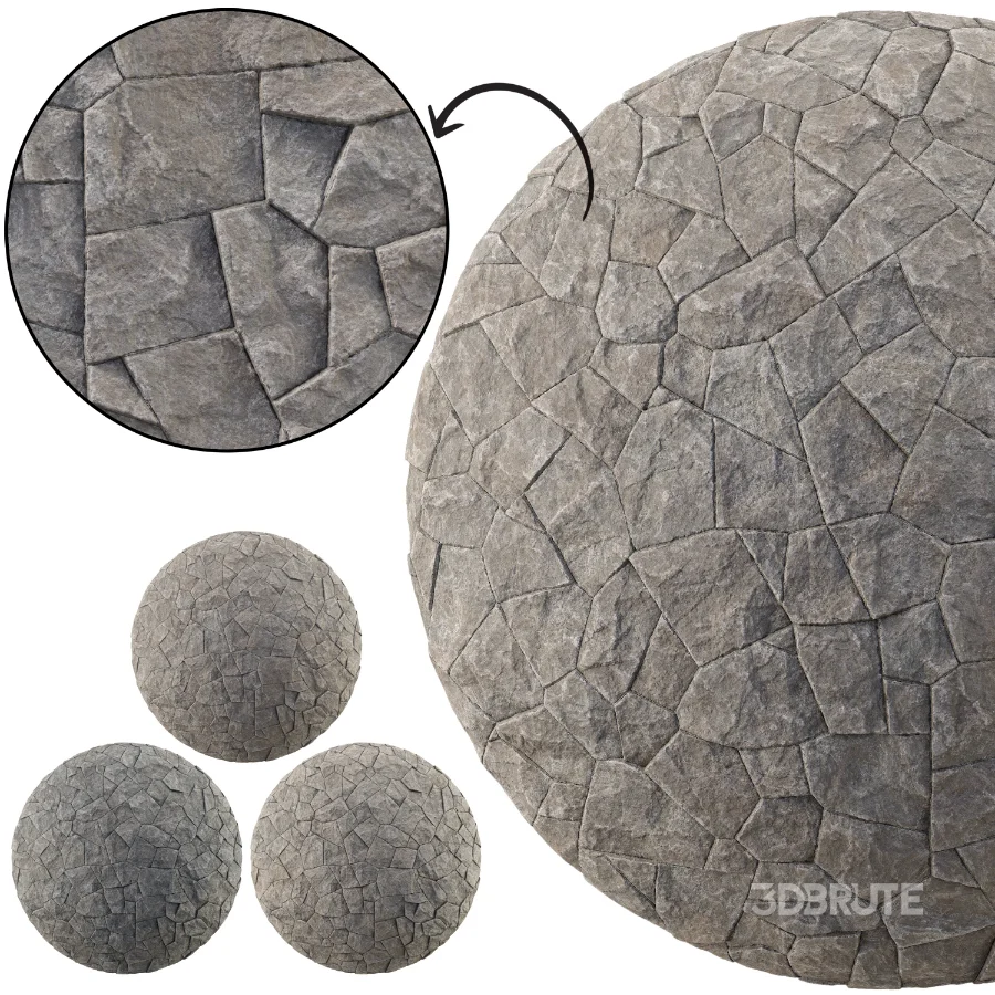 Stone Wall 45 (Seamless) Image 1