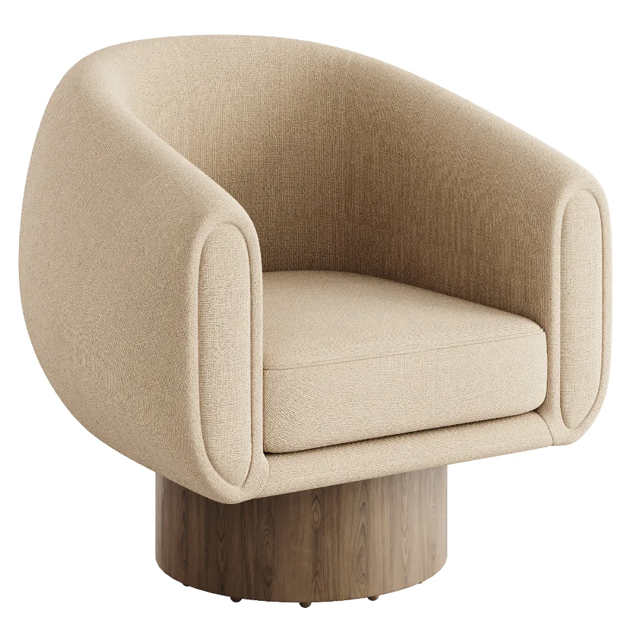 Cozy Wave Swivel Armchair Image 5