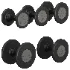 GEL GRIP Urethane Dumbbells Black - Thumbnail 3