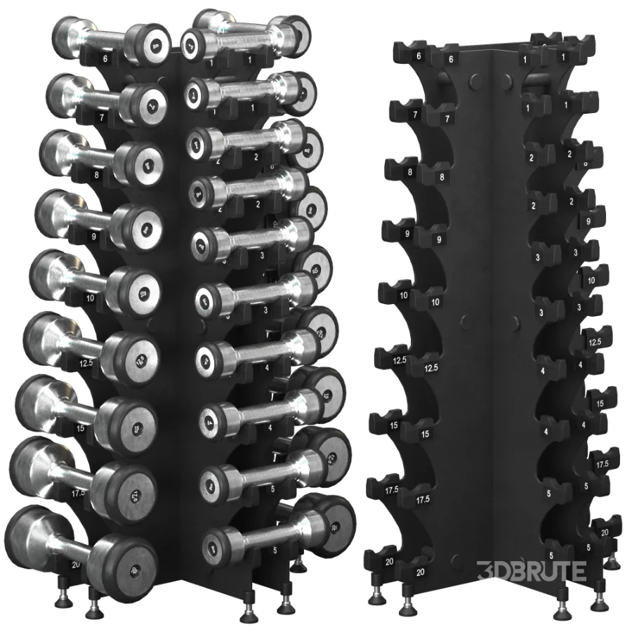 ABC Stainless Dumbbell Set Image 1
