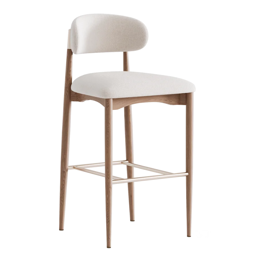 Bradley Bar Stool Natural Oak Image 2