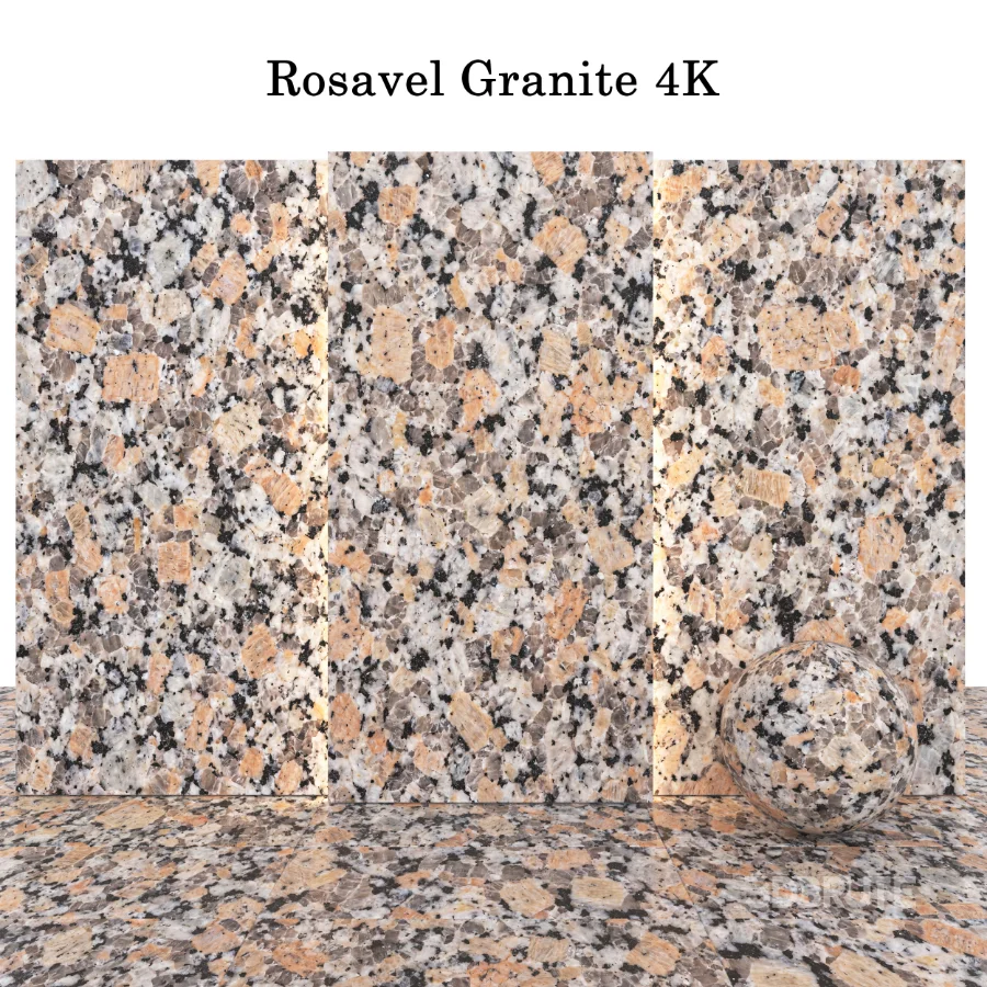 Stone 146 (Rosavel, Granite, Gray & Beige stone) Image 3