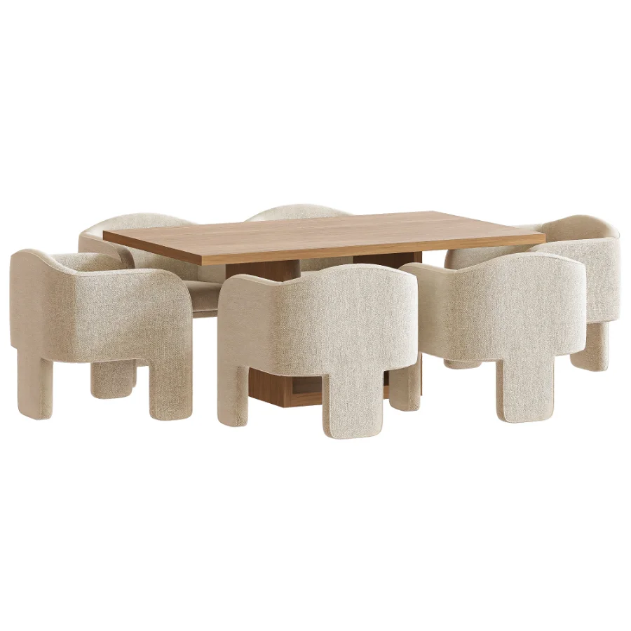Milo Baughman Armchair and Dining Table Image 5