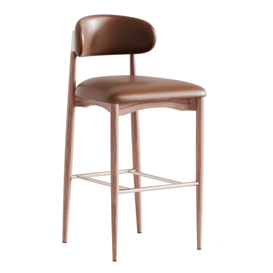 Bradley Bar Stool Natural Oak Image 3