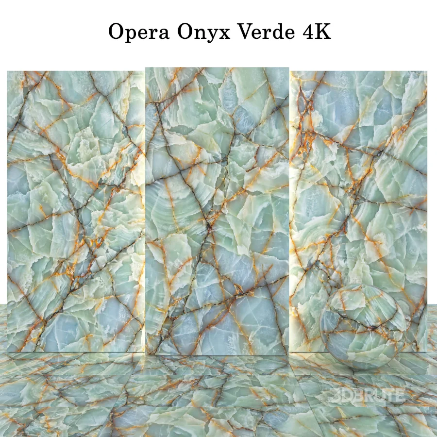 Stone 145 (Calacatta Rosso & Brown, opera & beige Onyx) Image 3