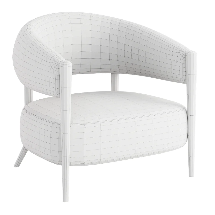 Santi Wood Accent Chair Image 1