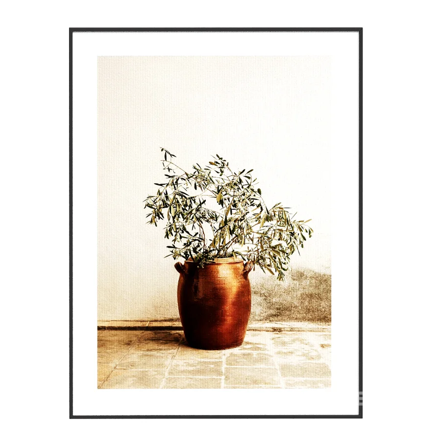 Rustic Olive Branch Print Image 1