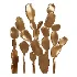 Modern Black Metal Cactus Floor Decor Set - Thumbnail 3