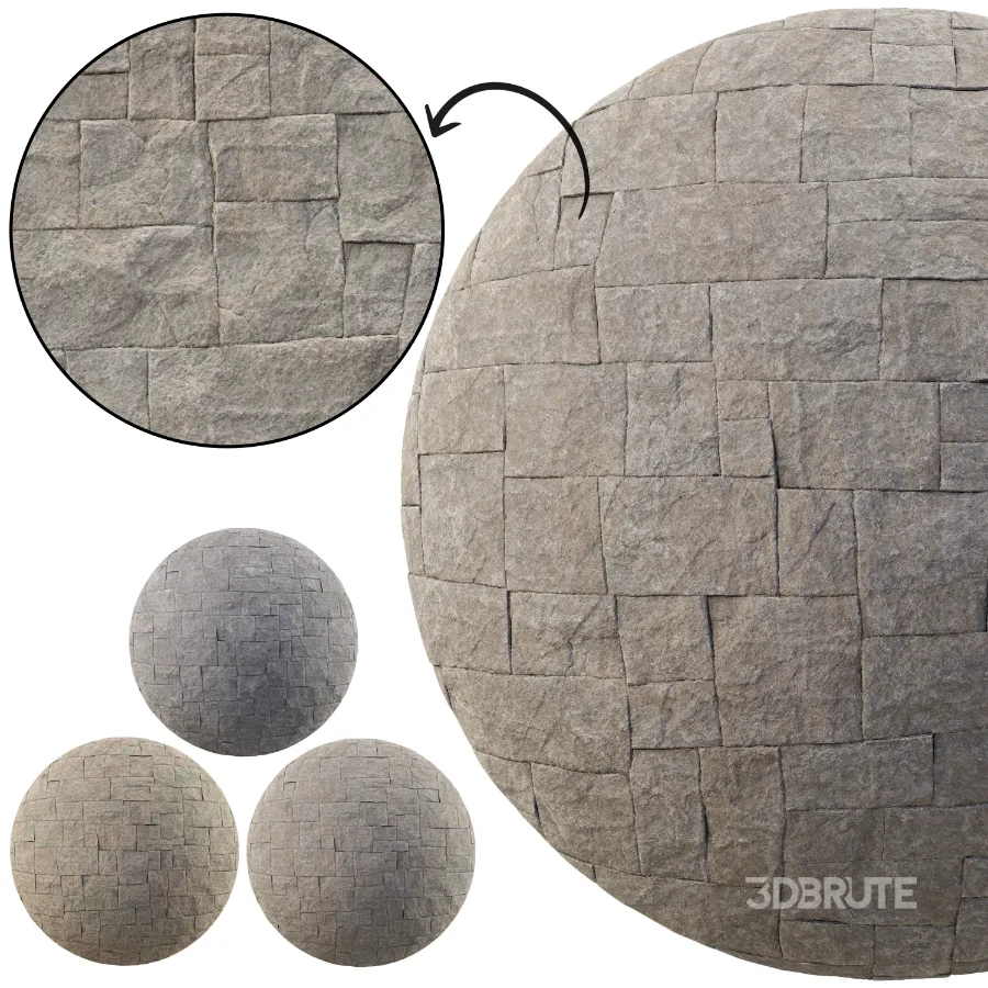 Stone Wall 48 (Seamless) Image 5
