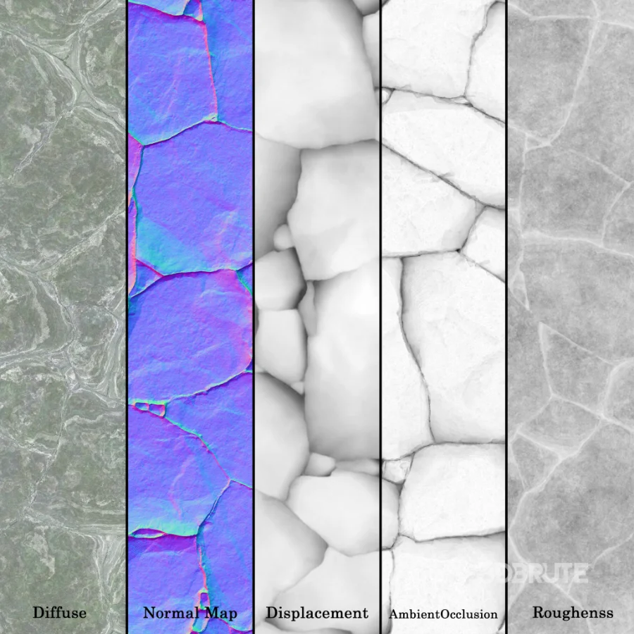 Stone Wall 44 (Seamless) Image 7
