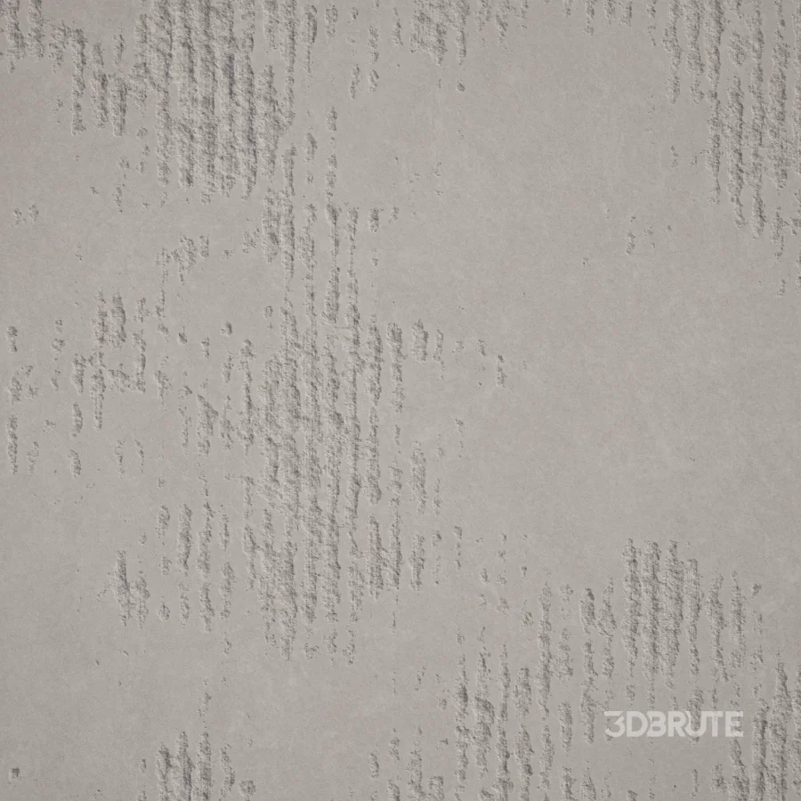 Concrete 16 – Damaged Ribbed Concrete Wall (Seamless) Image 3
