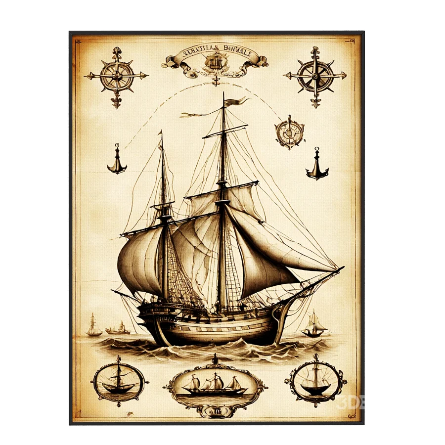 Vintage Boats Poster Image 3