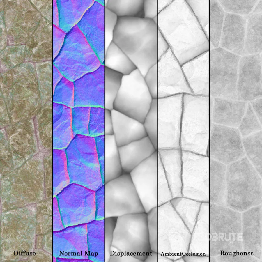 Stone Wall 40 (Seamless) Image 7