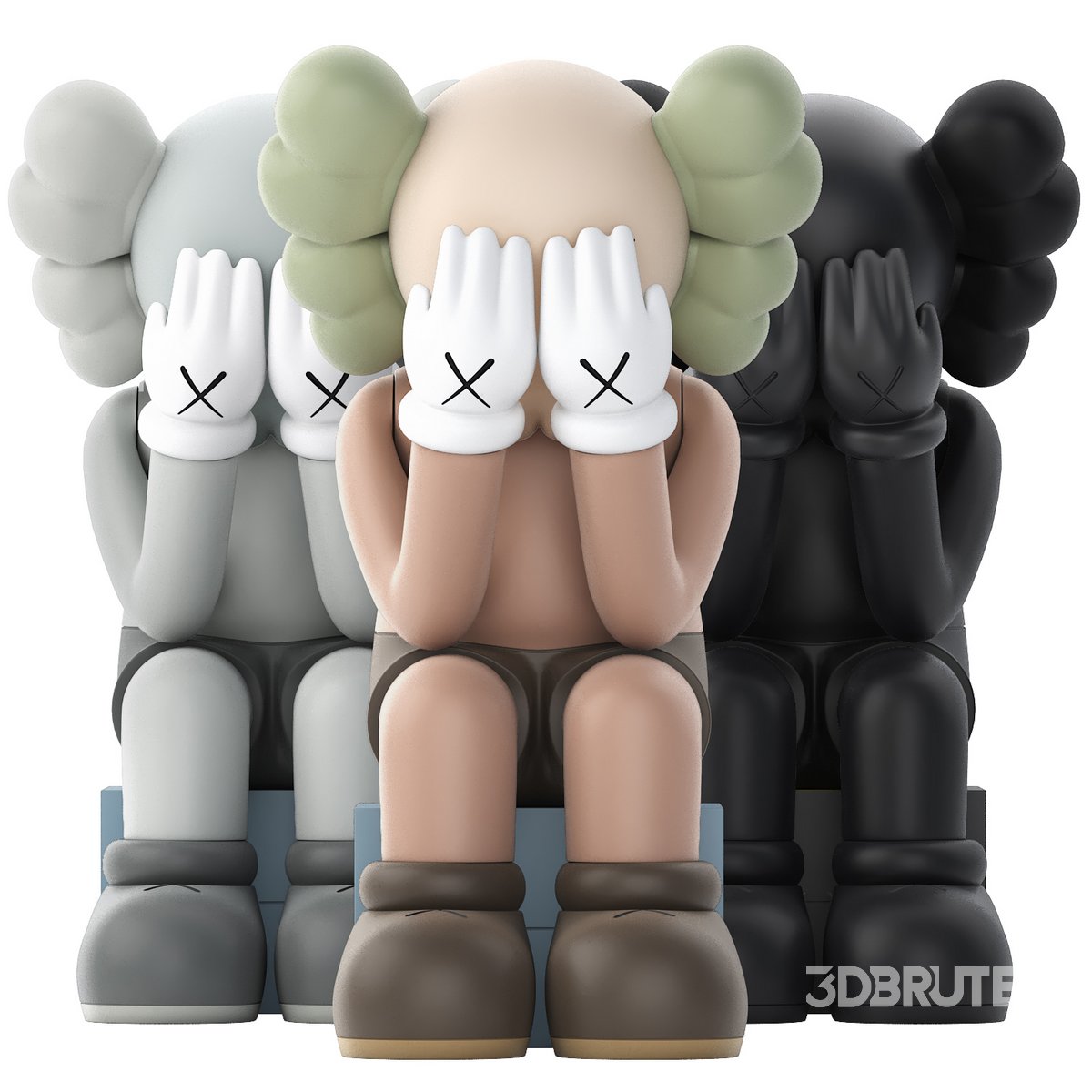 KAWS passing through open edition 3色セット kaws-passing-throught-black-1.