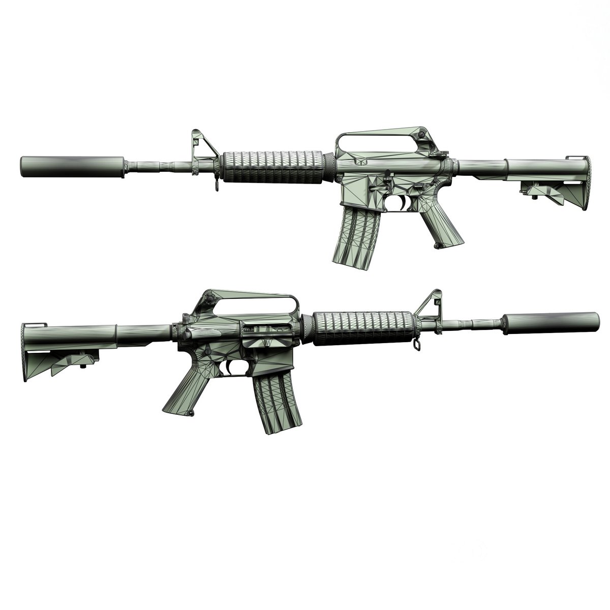M4A1 gun for csgo 2 workshope 3d model 3dbrute