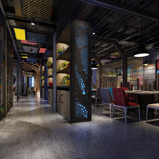 Restaurant & coffee H023Industrial style