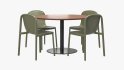 Decade Chair Easy 48in Dining Table - Thumbnail 3D